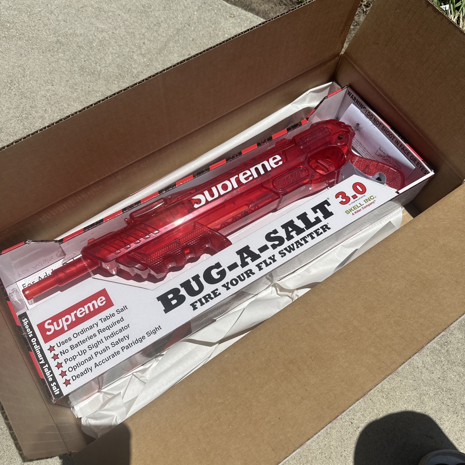 Supreme Bug-a-Salt 3.0 SS26 Bug Table Salt Gun IN HAND SHIPS QUICK