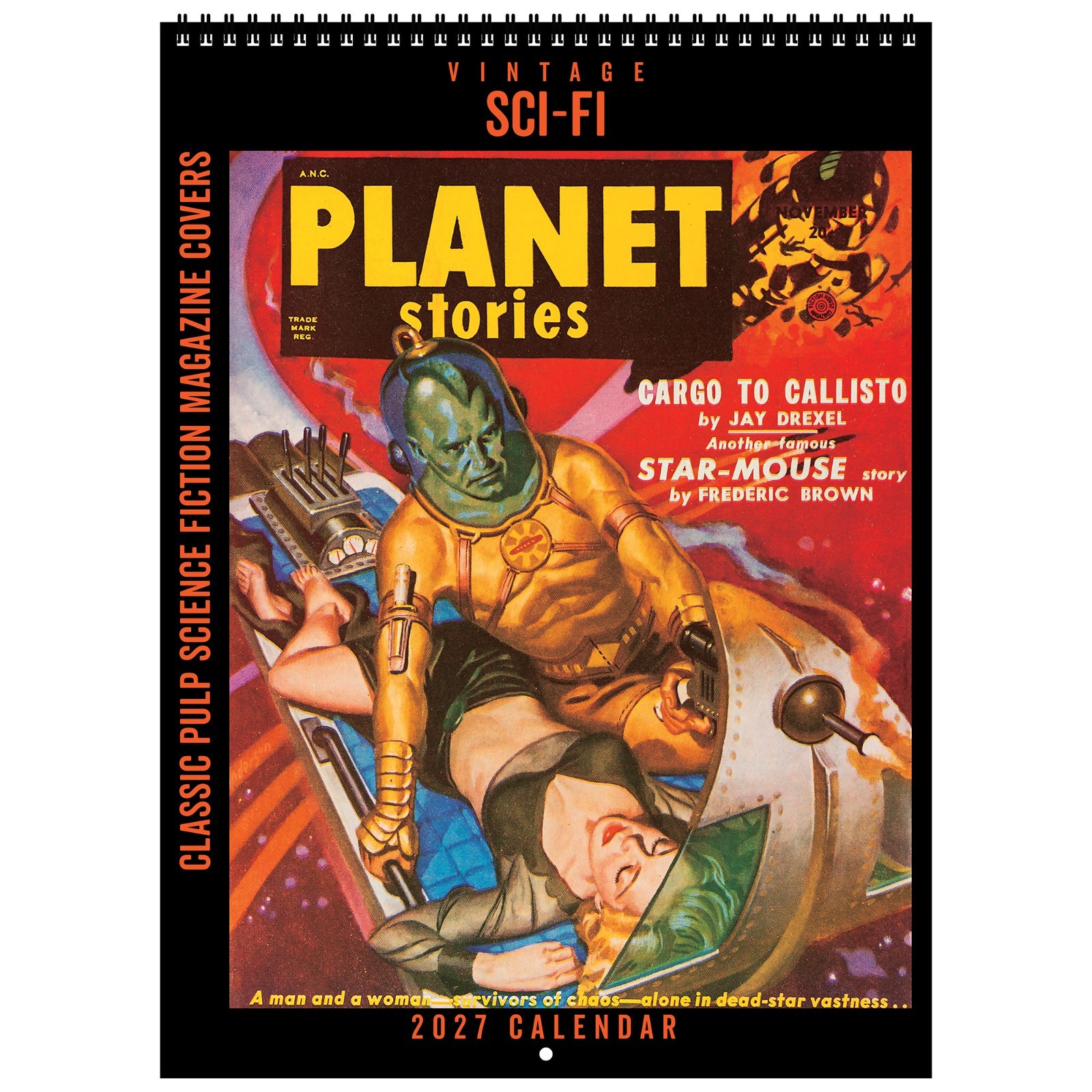 Asgard Press 2027 Vintage Sci-Fi Deluxe Wall Calendar, 11