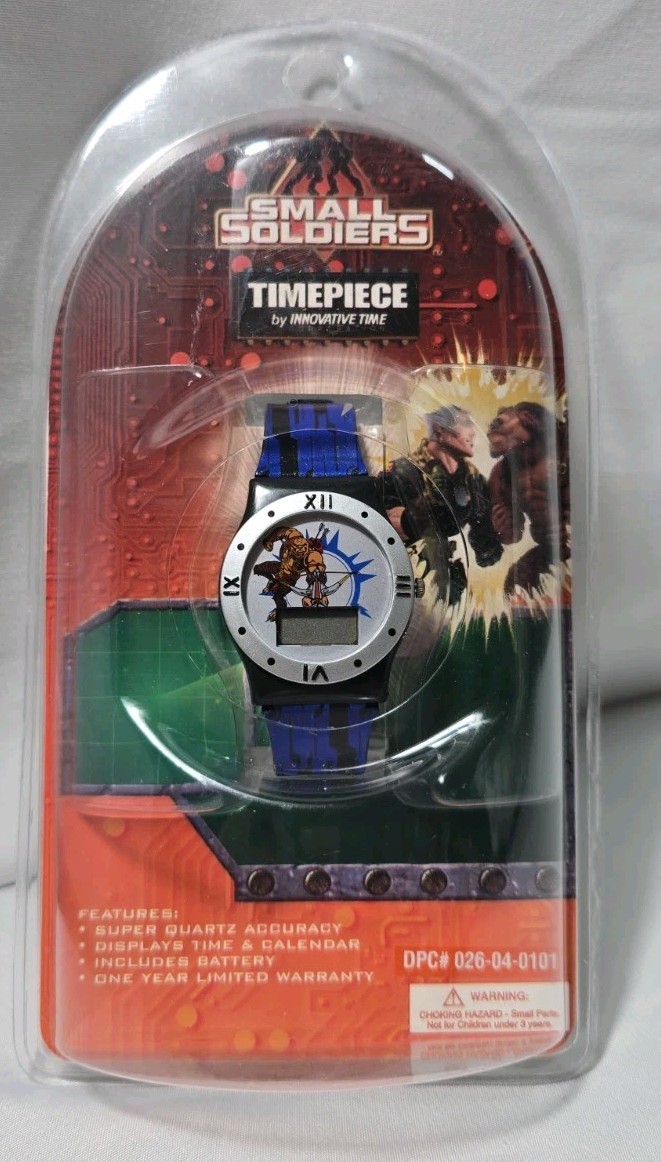 Vintage 1998 Small Soldiers Digital Watch - Archer Silver Bezel Variant NIP