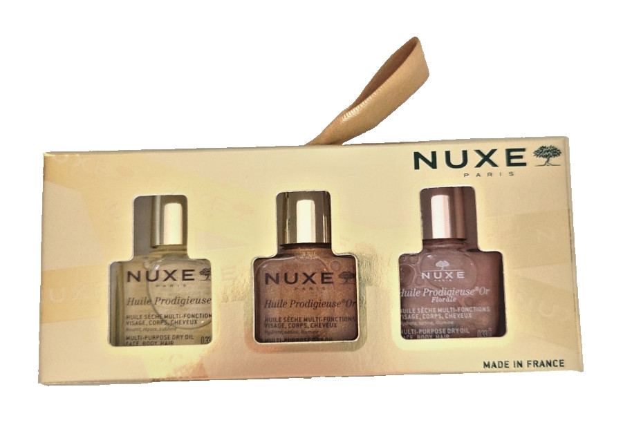 New NUXE Paris Huile Prodigieuse 3pc Multi-Purpose Oil Travel Size Set New NUXE Paris Huile Prodigieuse 3pc Multi-Purpose Oil Travel Size Set