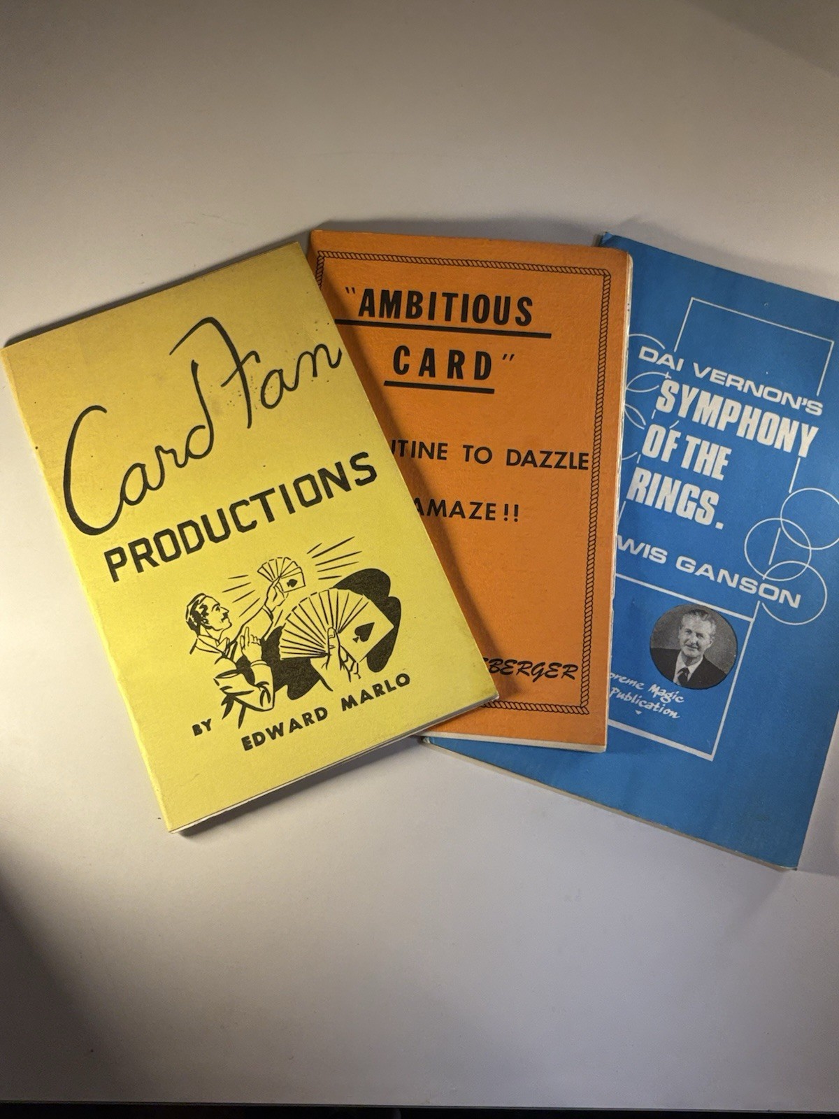 Vintage Magic Book Lot Ed Marlo Card Fan Productions Ambitious Card Vernon Vintage Magic Book Lot Ed Marlo Card Fan Productions Ambitious Card Vernon