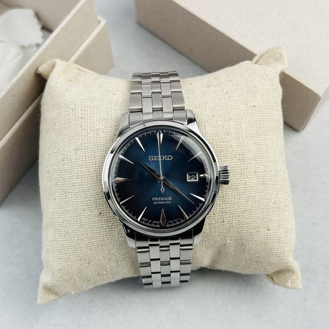 Seiko Presage Cocktail Time SRPB41 Blue Dial Automatic Men's Watch New 40.5mm Seiko Presage Cocktail Time SRPB41 Blue Dial Automatic Men's Watch New 40.5mm