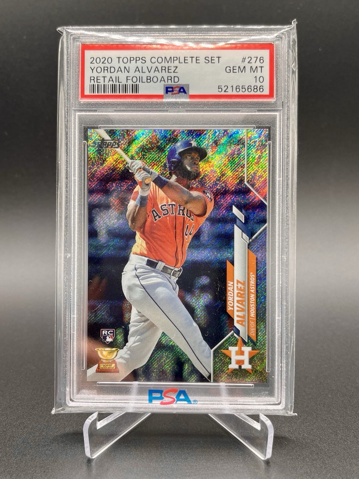 2020 Topps Yordan Alvarez #276 Foilboard /264 (RC) PSA GEM MINT 10