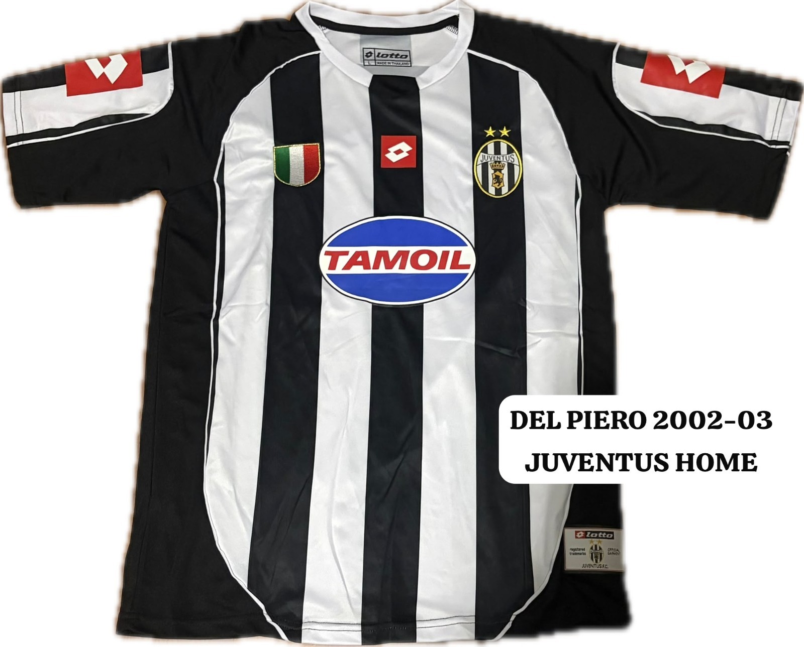 ALESSANDRO DEL PIERO SIGNED JUVENTUS 2002-2003 JERSEY BECKETT COA