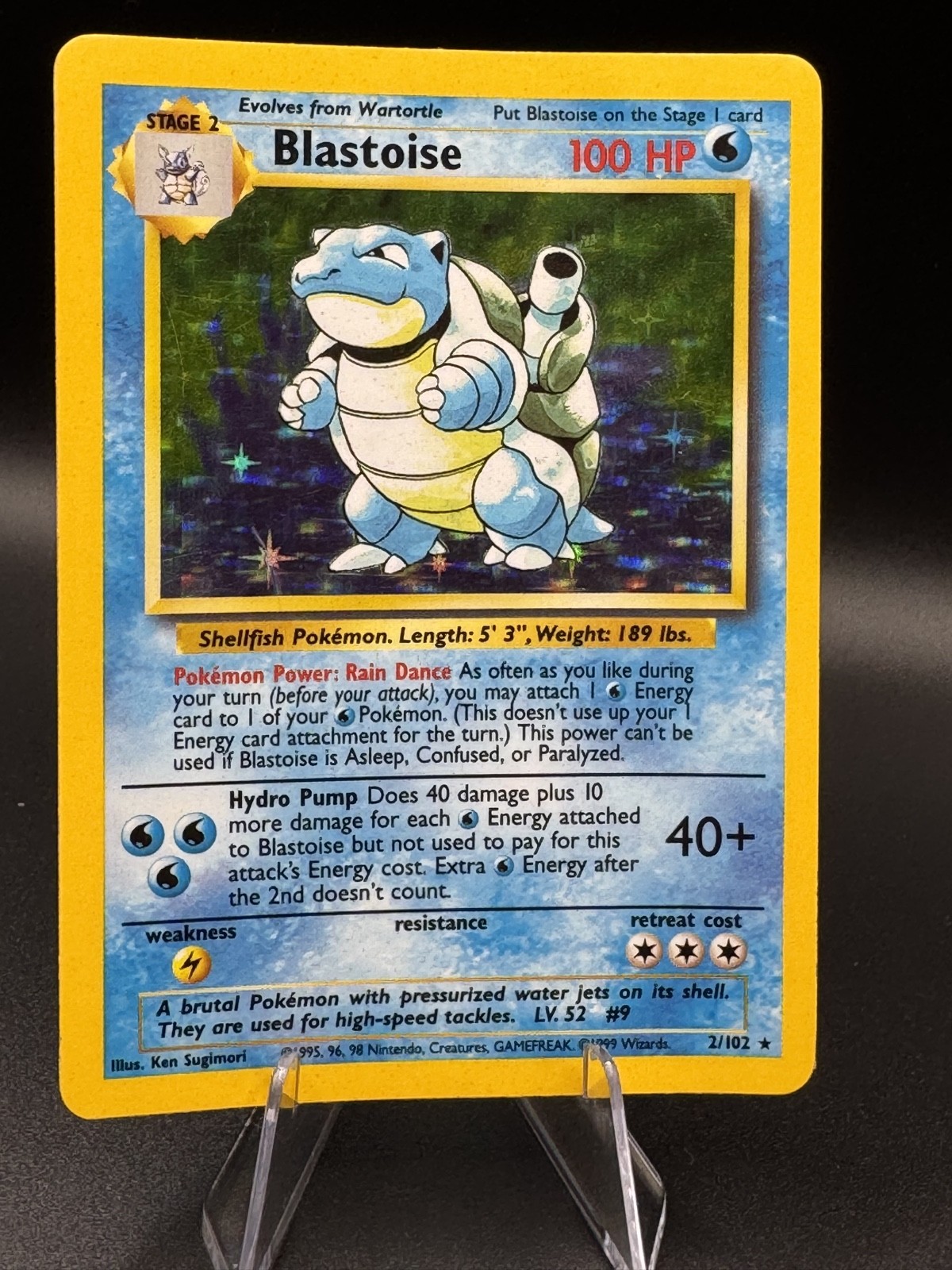 Blastoise 002/102 Base Set Holo Blastoise 002/102 Base Set Holo