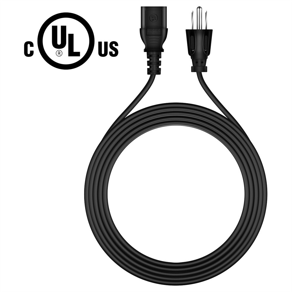 UL 6ft AC Power Cord For Sceptre E255B-1658A E258B-1658A 25\