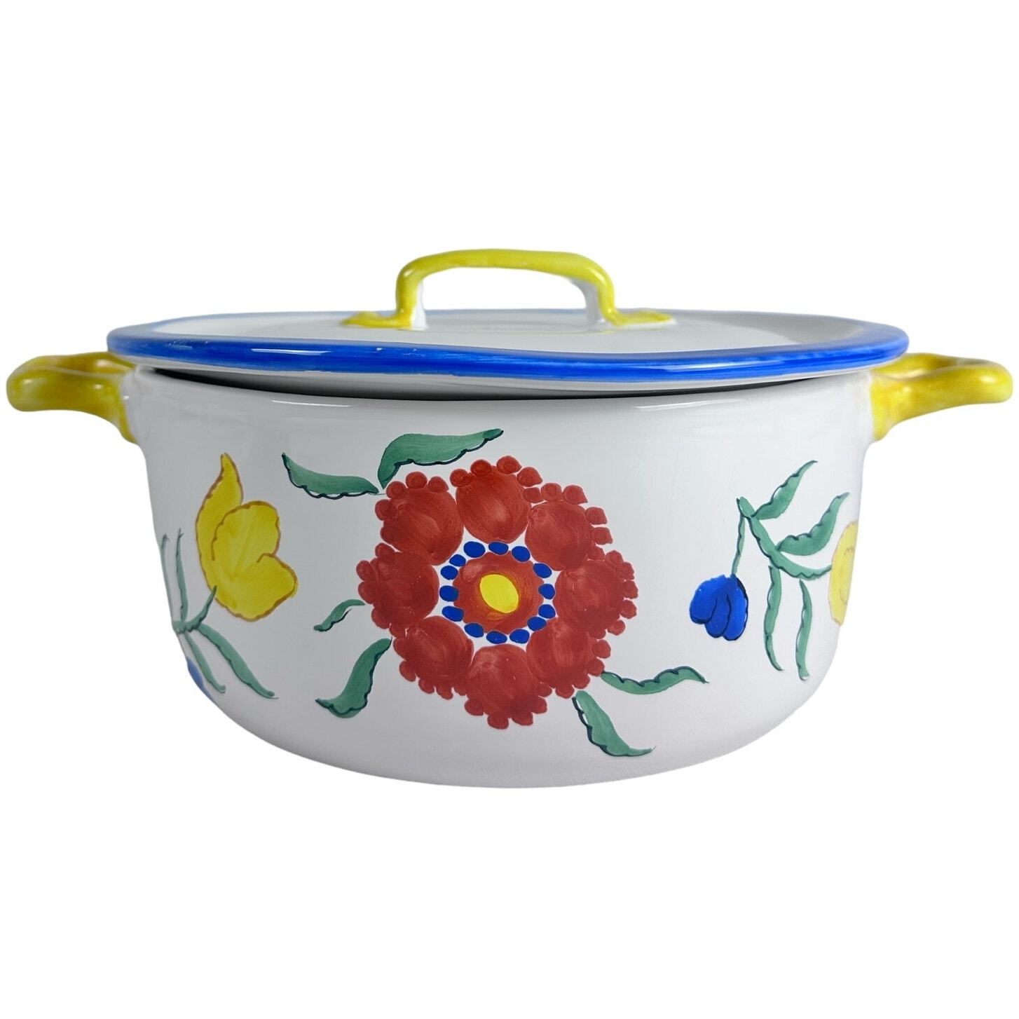 Mikasa CANTAGALLI Large Flat Lid Round Baking Casserole Italy Very Rare-NEW-Tags Mikasa CANTAGALLI Large Flat Lid Round Baking Casserole Italy Very Rare-NEW-Tags