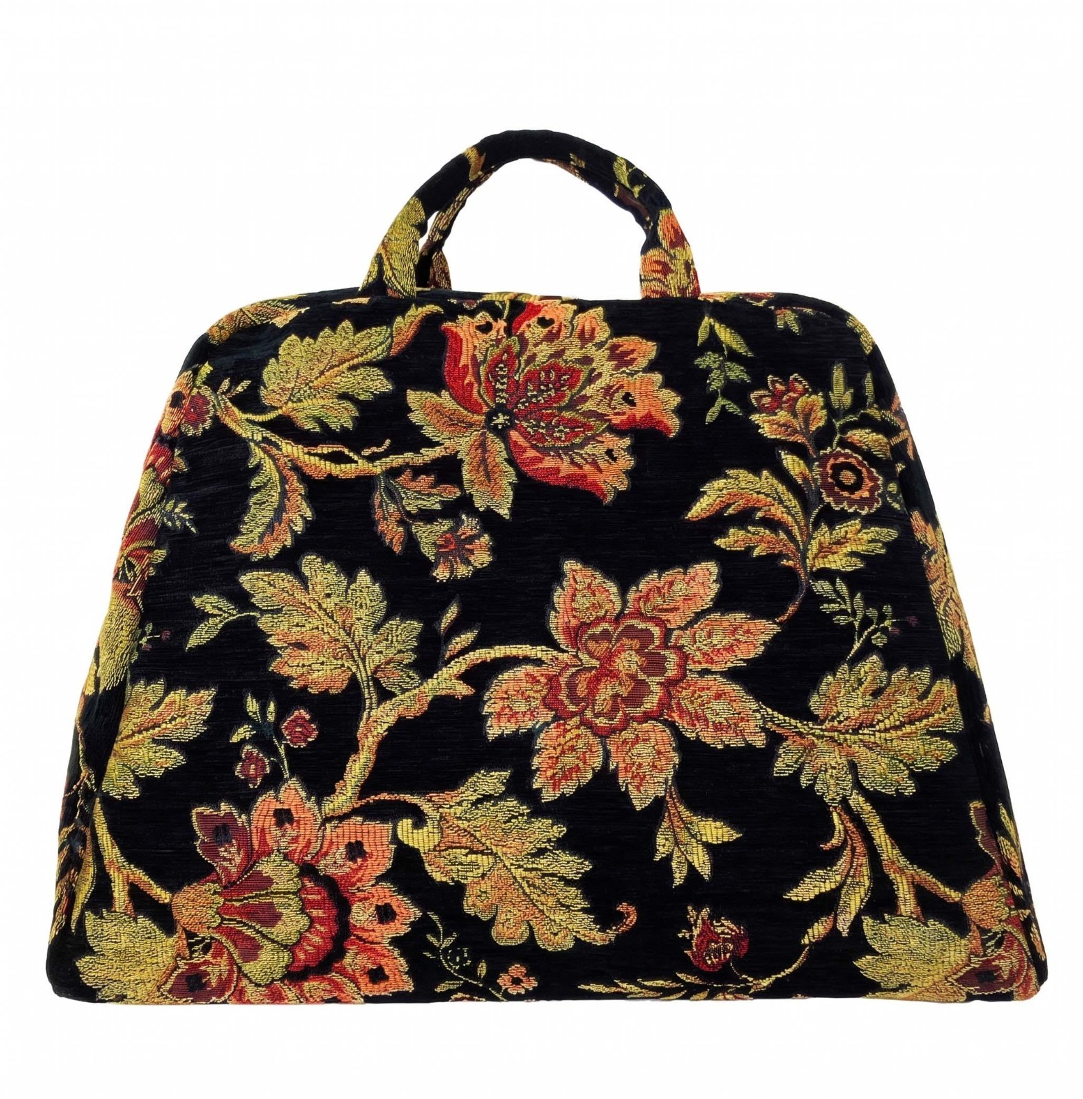 Victorian English Nanny Mary Poppins Carpet Bag Paisley Black Small Victorian English Nanny Mary Poppins Carpet Bag Paisley Black Small