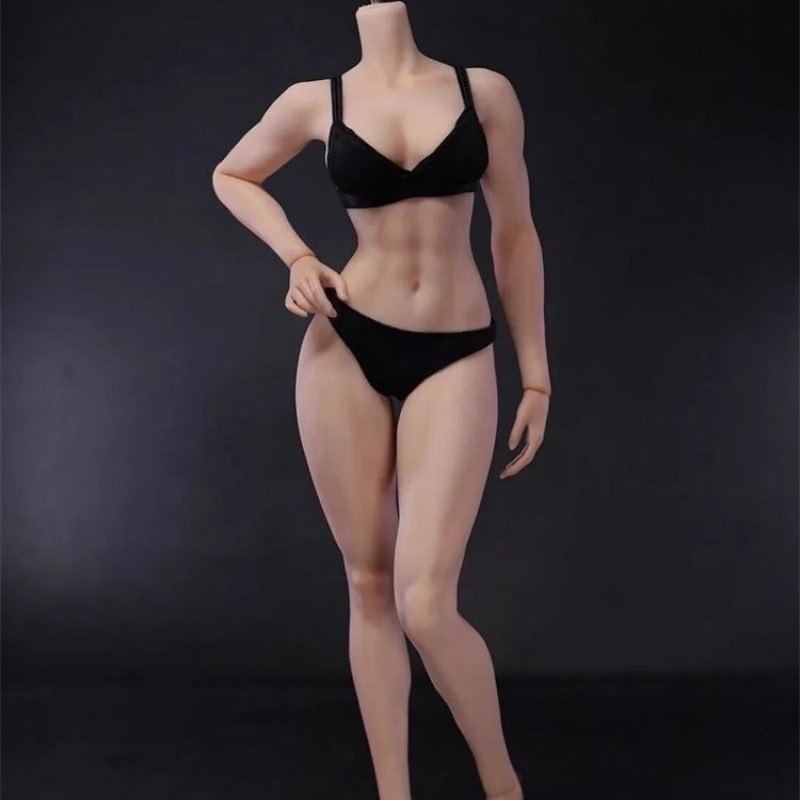VERYCOOL VCD-05B Female Muscular Physique Platinum Silicone Body Figure 1/6