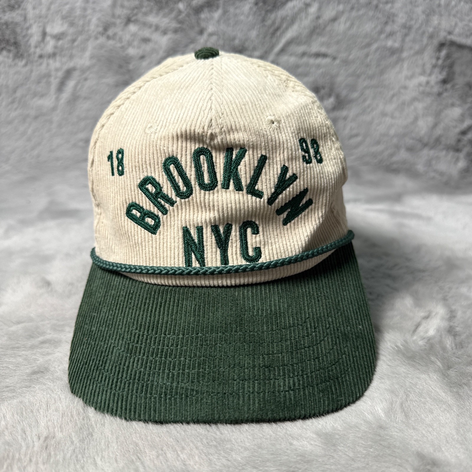 Mad Engine Brooklyn NYC 1898 Hat Cap Corduroy Embroidered Snapback Rope Mens Mad Engine Brooklyn NYC 1898 Hat Cap Corduroy Embroidered Snapback Rope Mens