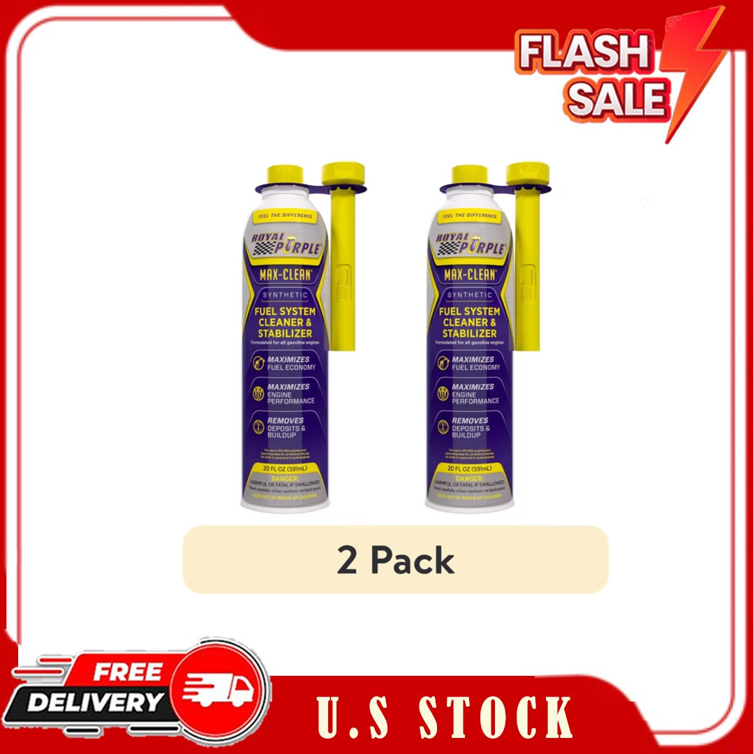 (2 pack) Royal Purple Max-Clean Fuel System Cleaner & Stabilizer, 20 fl oz