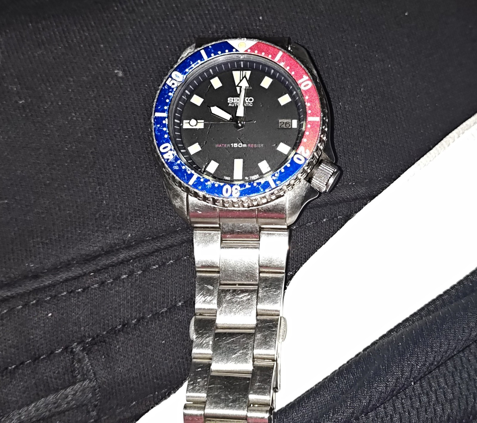 Vintage Seiko 7002-7000 Automatic Diver Watch – June 1991 (Pepsi Bezel)