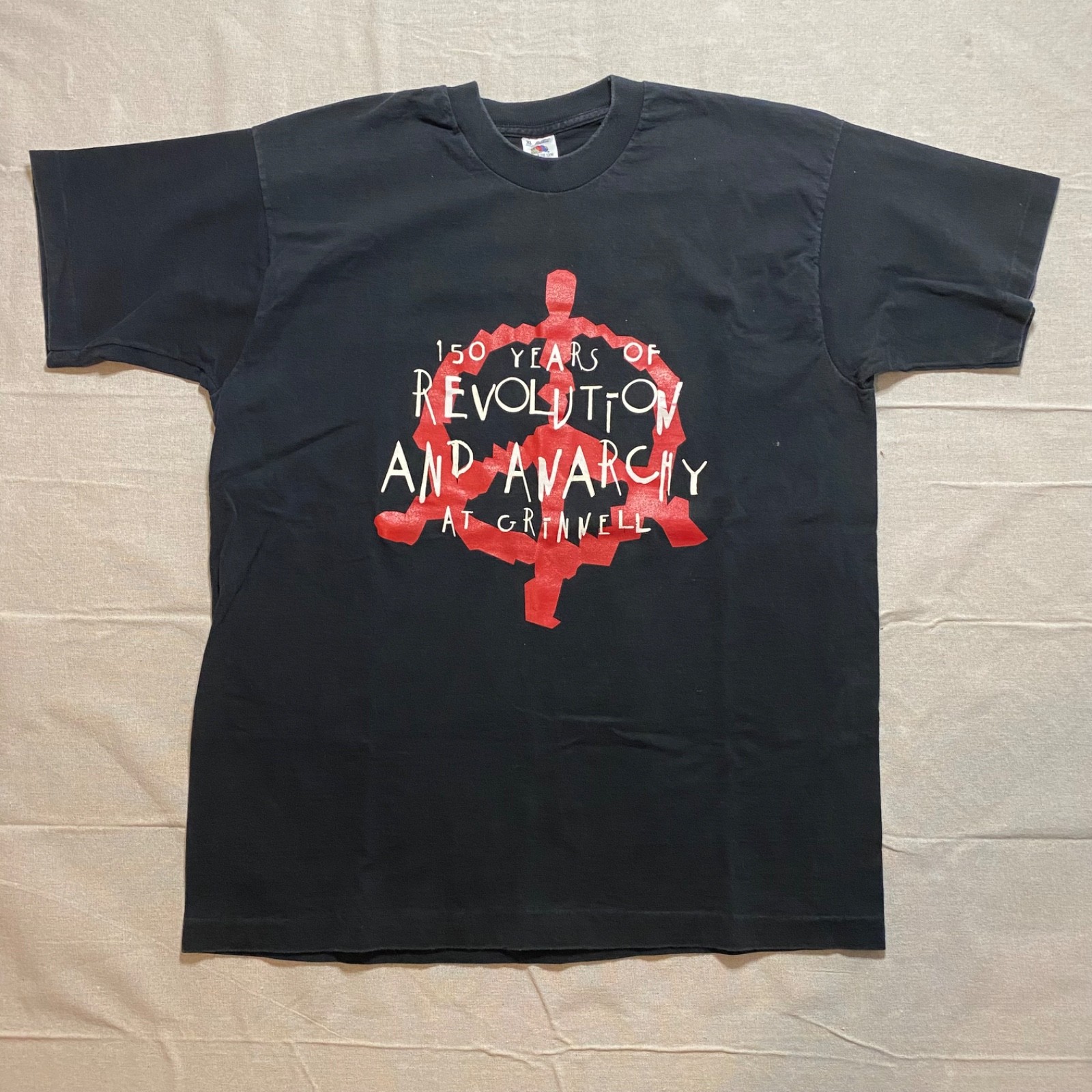 Vintage 90s Grinnell College T Shirt XL Revolution And Anarchy Fruit Of The Loom Vintage 90s Grinnell College T Shirt XL Revolution And Anarchy Fruit Of The Loom