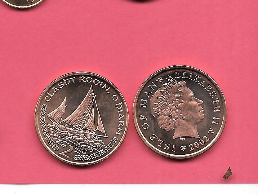 ISLE OF MAN KM1037 2002 2 PENCE UCIRCULATED-BU MINT-UNC EXCELLENT COIN ISLE OF MAN KM1037 2002 2 PENCE UCIRCULATED-BU MINT-UNC EXCELLENT COIN