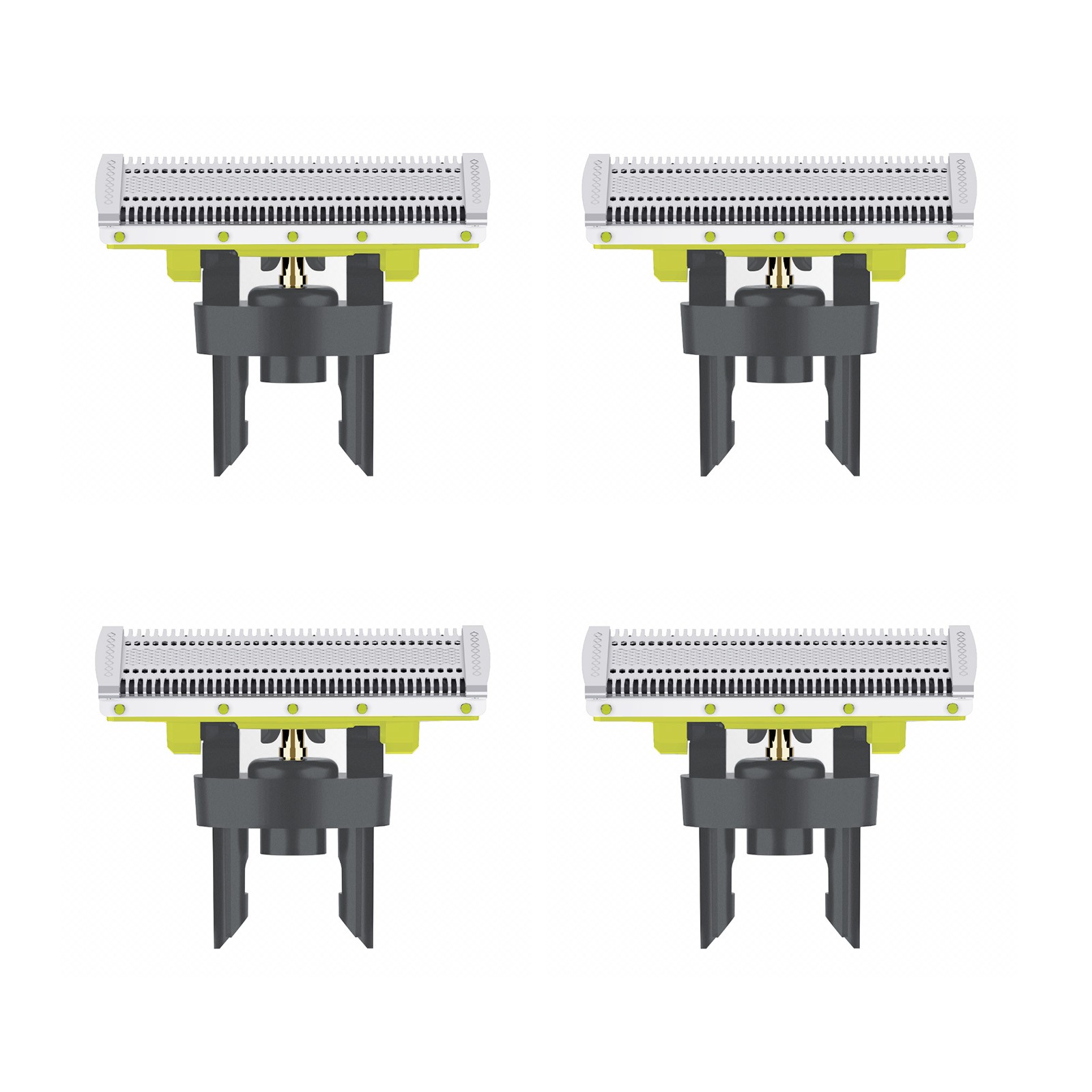 4x Blade Replacement Head for Norelco QP210/80 OneBlade QP2520/QP6510 /QP6520