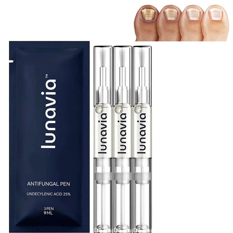 15 Pack Lunavia Antifungal Pen, 25% Undecylenic Acid - Toenail Fungus Treatment