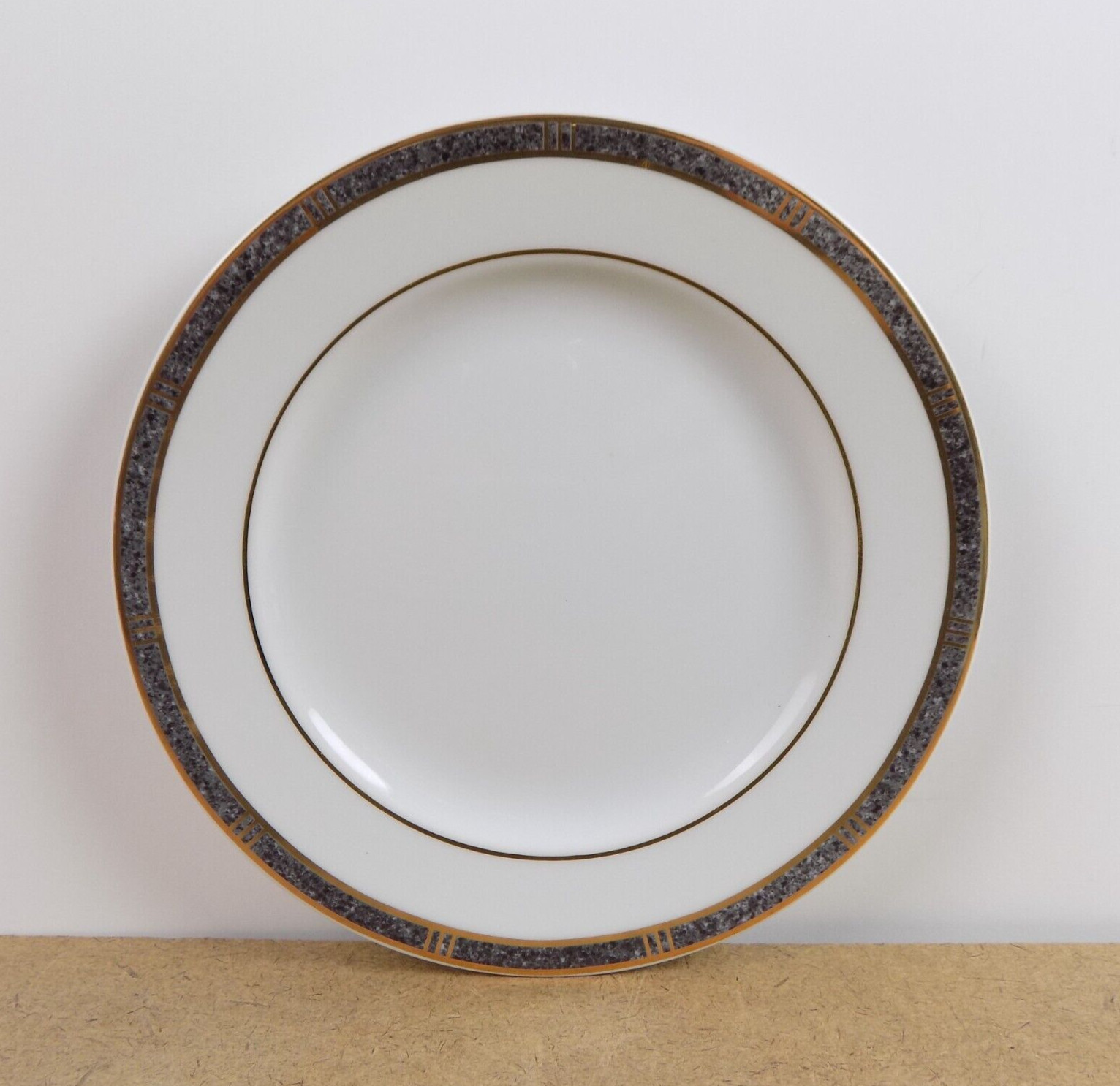 Lot of 5 Bernardaud Limoges Antinea Anthracite Bread Plates 6-5/8\