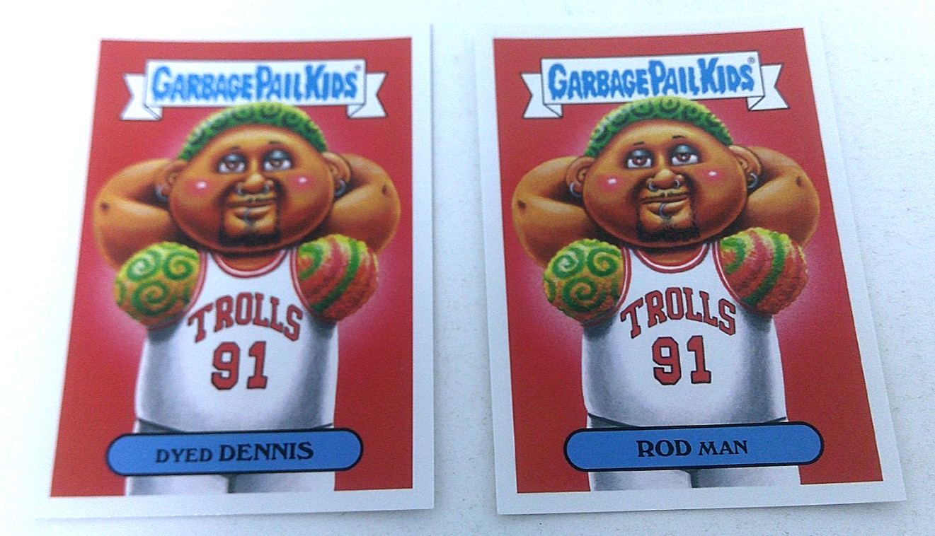 2019 Garbage Pail Kids Dyed Dennis 7A & Rod Man 7B GPK We Hate The 90's 2019 Garbage Pail Kids Dyed Dennis 7A & Rod Man 7B GPK We Hate The 90's