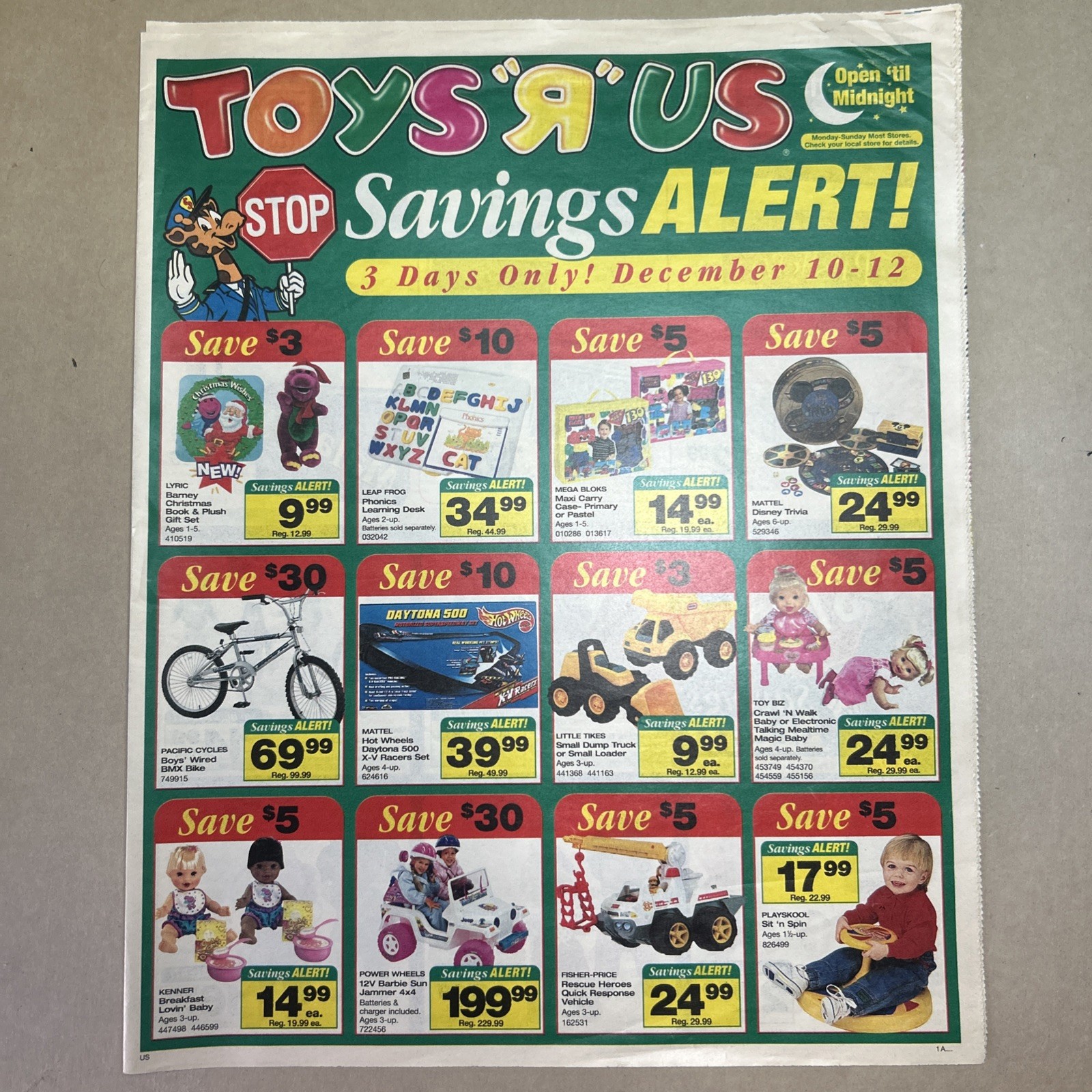 Toys R Us Store 1999 Newspaper Ad Circular Catalog PS1 GBC N64 LEGO Sege Gen Toys R Us Store 1999 Newspaper Ad Circular Catalog PS1 GBC N64 LEGO Sege Gen