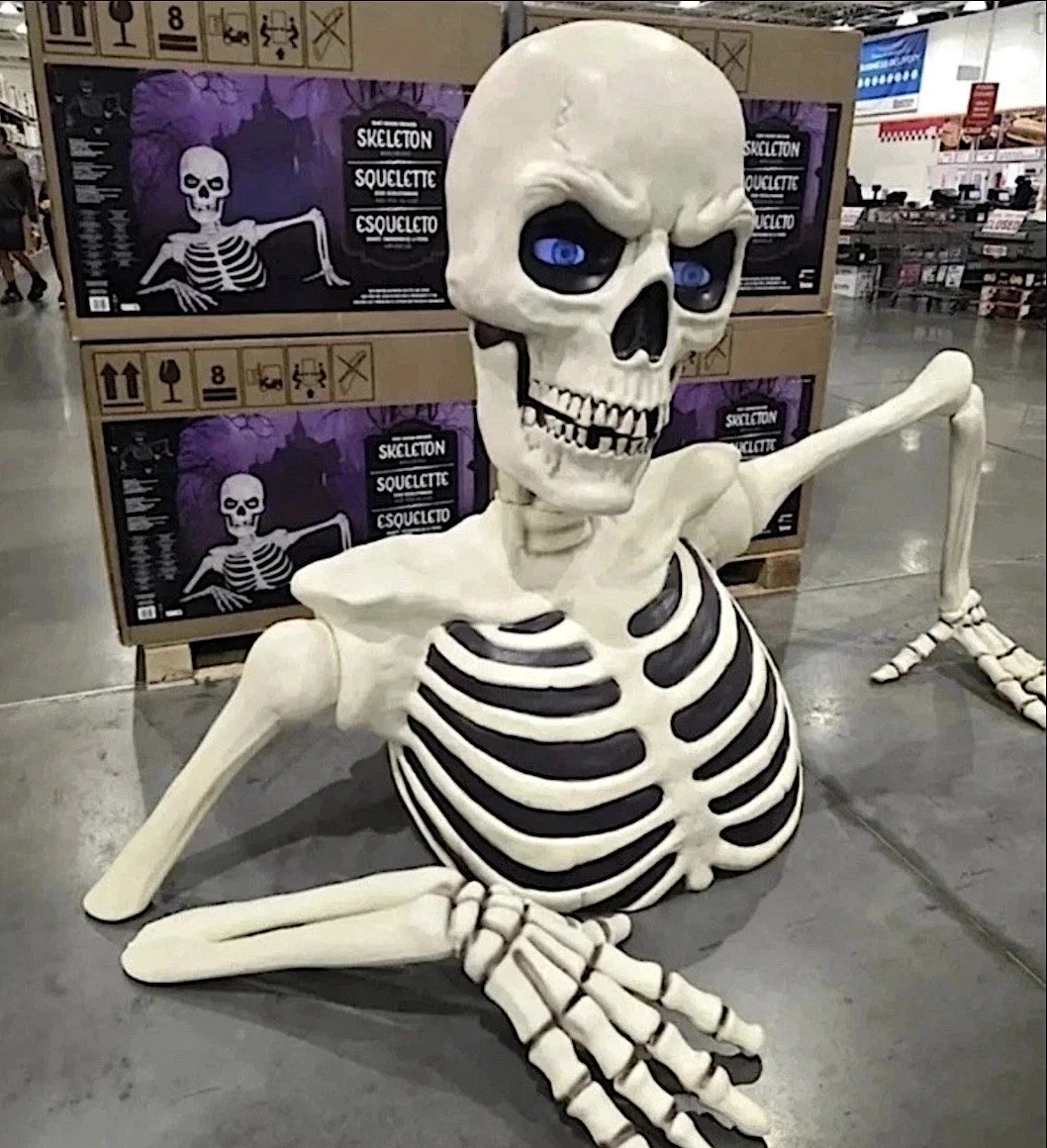 Giant Ground Breaking Skeleton with LCD Eyes and Sound 2026