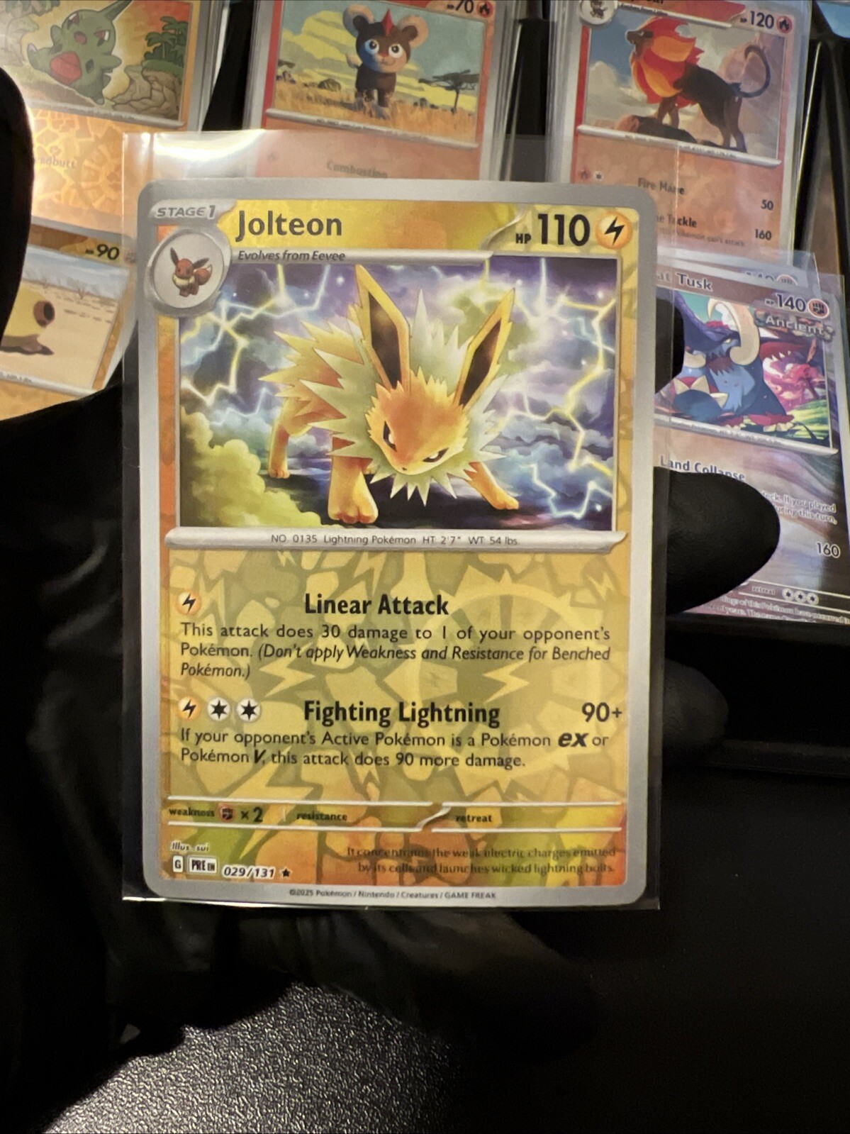 Jolteon 029/131 Sv: Prismatic Evolutions Reverse Holo Jolteon 029/131 Sv: Prismatic Evolutions Reverse Holo