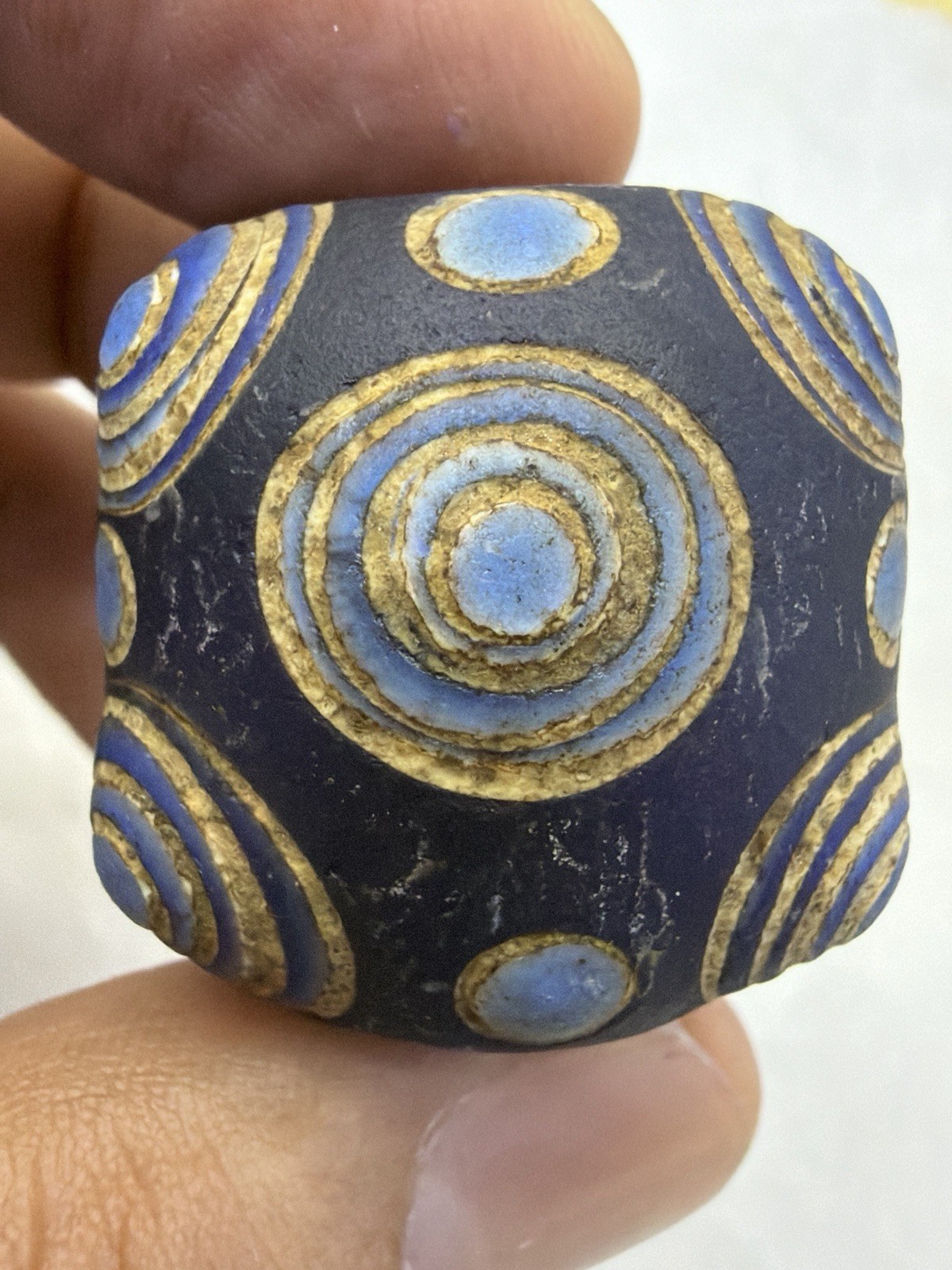 Lovely Ancient Rare Roman Mosaic Glass Wonderful Rare Bead Lovely Ancient Rare Roman Mosaic Glass Wonderful Rare Bead