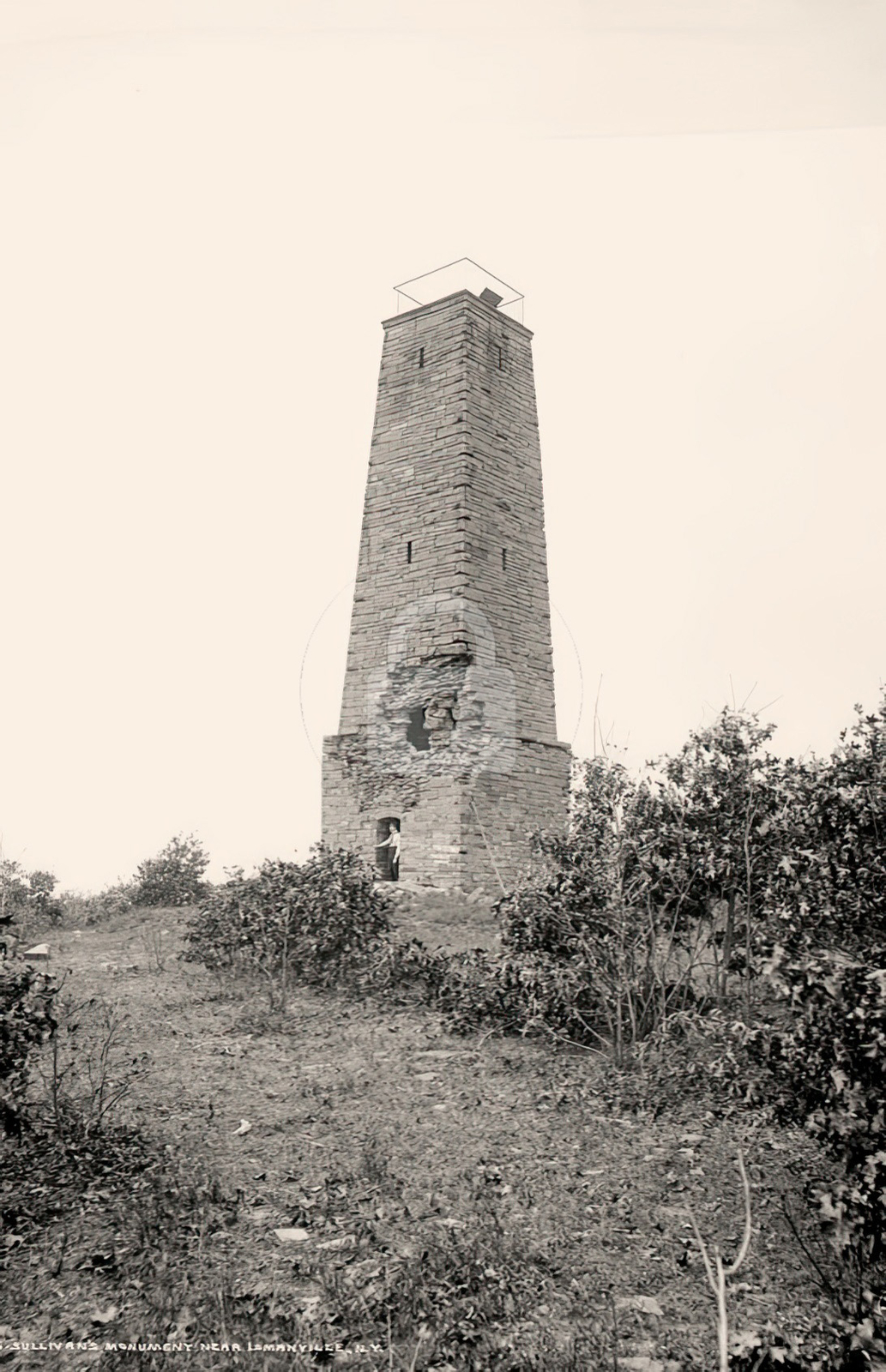 Sullivan's Monument nr Lowmanville i.e. Lowman NY c1900 RPPC Photo Postcard COPY Sullivan's Monument nr Lowmanville i.e. Lowman NY c1900 RPPC Photo Postcard COPY