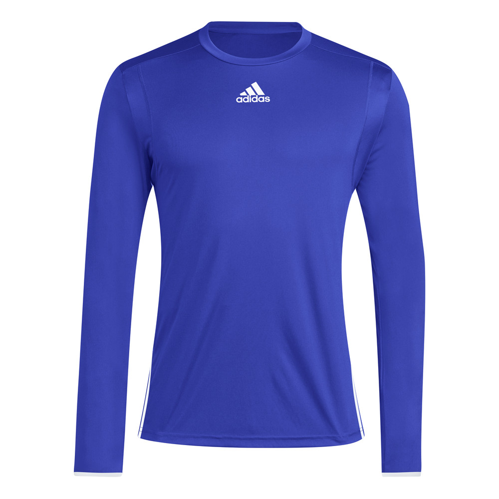 adidas Team Issue Long Sleeve Jersey Top Mens Blue Casual Tops HT7342