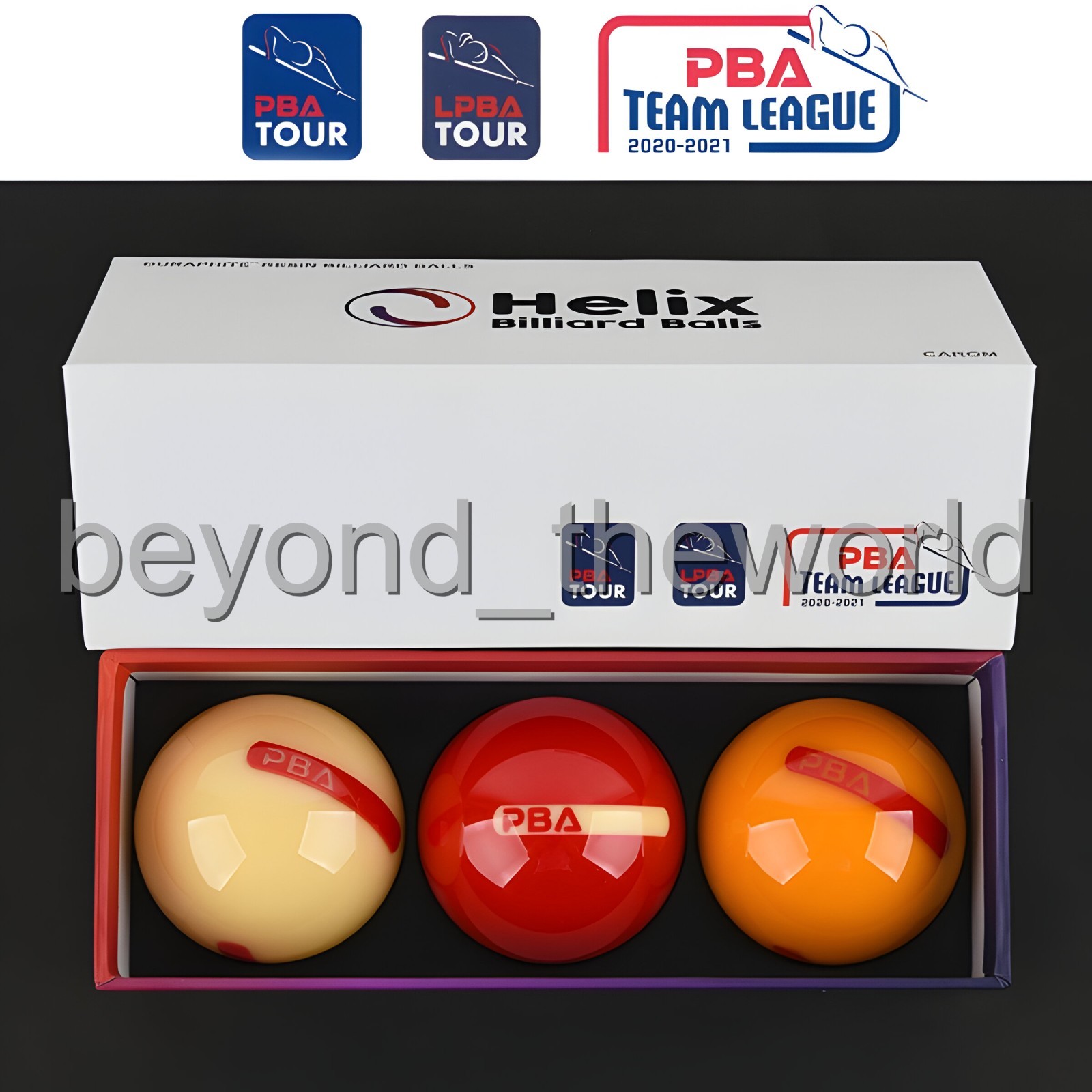 Helix Korea Pro PBA Exclusive Official Billiards Balls 3cushion Red / Blue Set