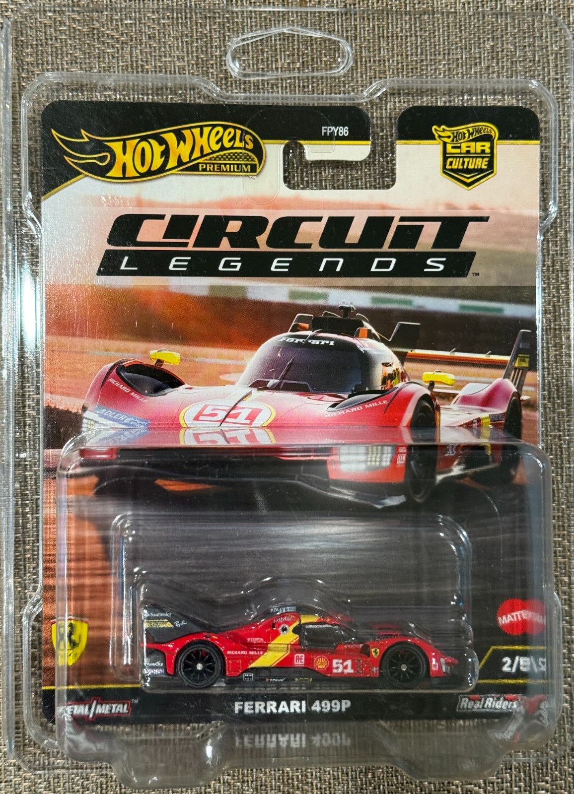 2025 Hot Wheels  Car Culture Circuit Legends Ferrari 499P ,  