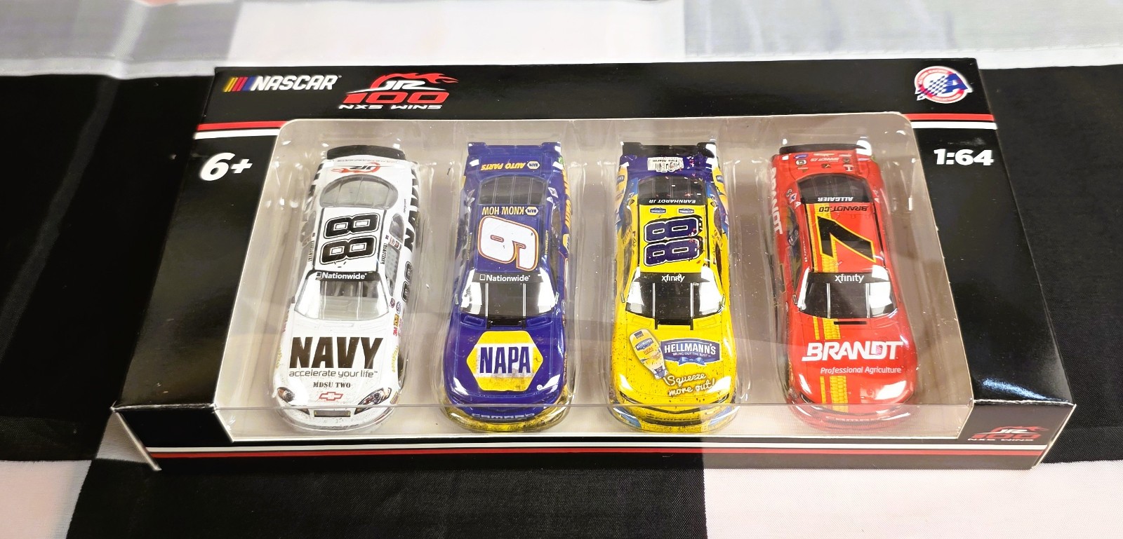 JRM 100 NXS Wins 1/64 4-Car Set Keselowski Chase Elliott Dale Jr. Allgaier