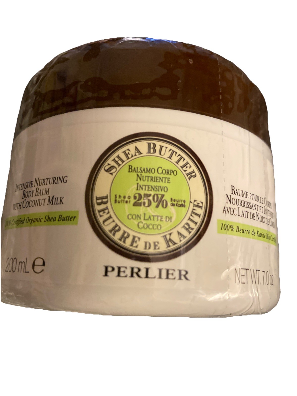 Perlier Shea Butter Intensive Nurturing Body Balm With Coconut Milk 7 oz Sealed