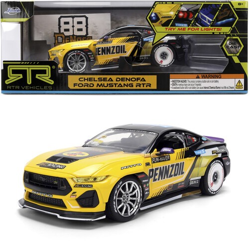 AutoZone - 1:24 2023 Ford Mustang RTR Chelsea Denofa Die Cast Car [New Toy] To