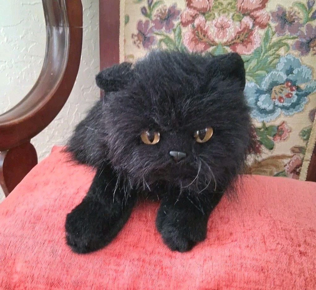 VTG 2000 2001 Ty Classic ONYX Black Persian Cat 18\