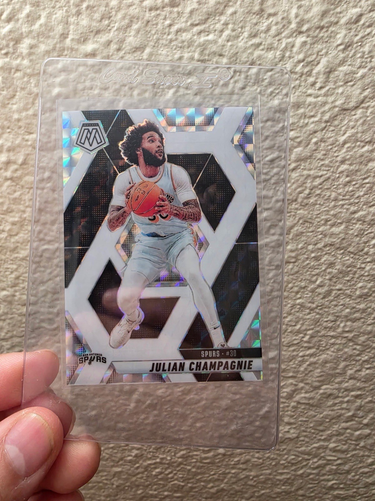 PANINI 2024-25 MOSAIC PRIZM Julian Champagnie #109 Spurs 13 /35 