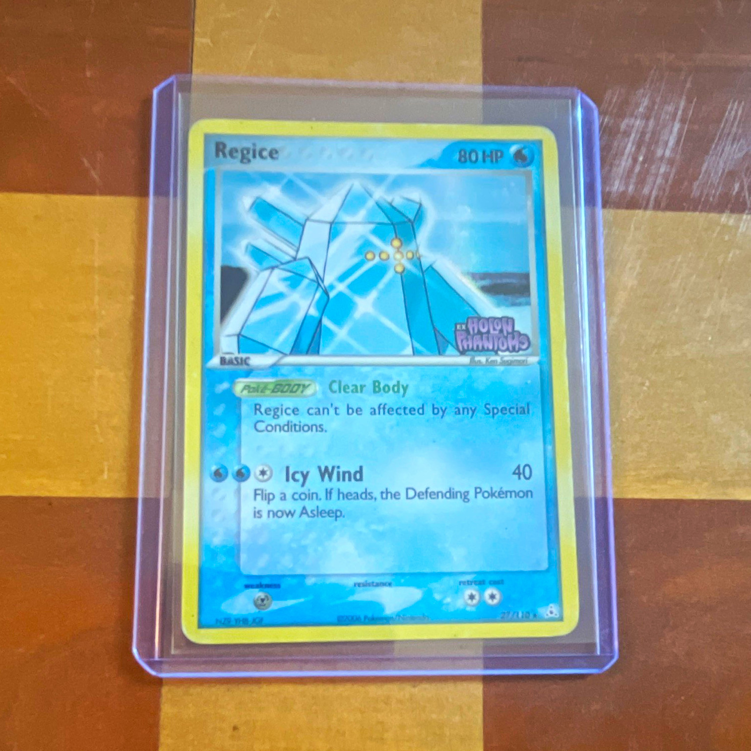 Regice 27/110 Reverse Holo Rare EX Holon Phantoms 2006 ENG Regice 27/110 Reverse Holo Rare EX Holon Phantoms 2006 ENG