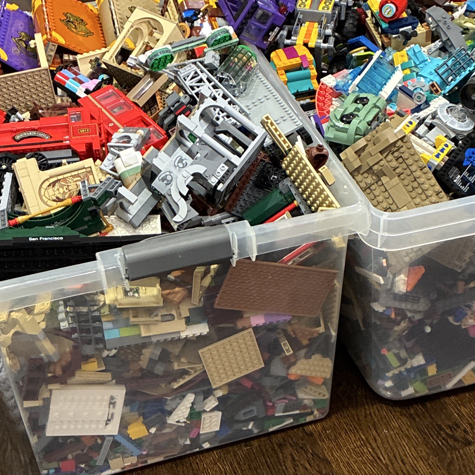 60 lbs LEGO Bulk Mixed Lot Bricks Pieces Parts Harry Potter Theme Star Wars Spac