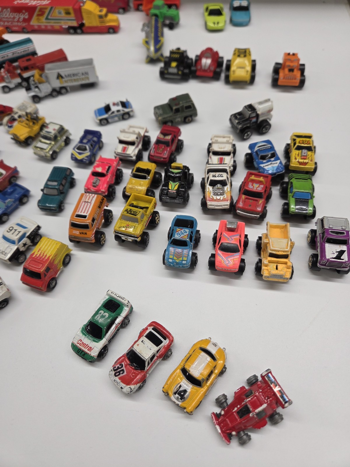 Large Lot 50+ Vintage Micromachine Vehicles Cars Trucks Vans Transports Large Lot 50+ Vintage Micromachine Vehicles Cars Trucks Vans Transports
