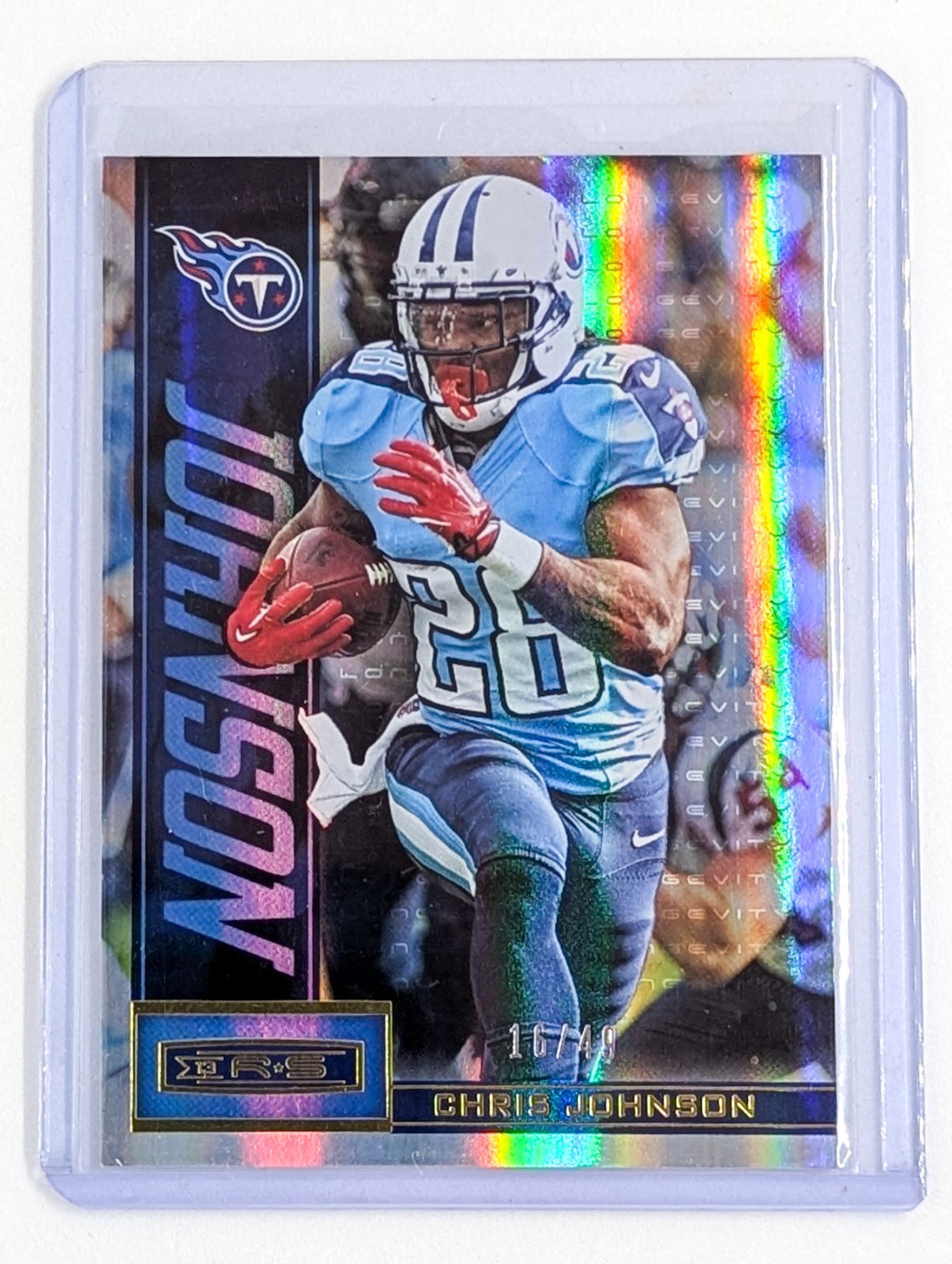 2013 Panini Rookies & Stars Longevity Gold #97 Chris Johnson /49 Titans