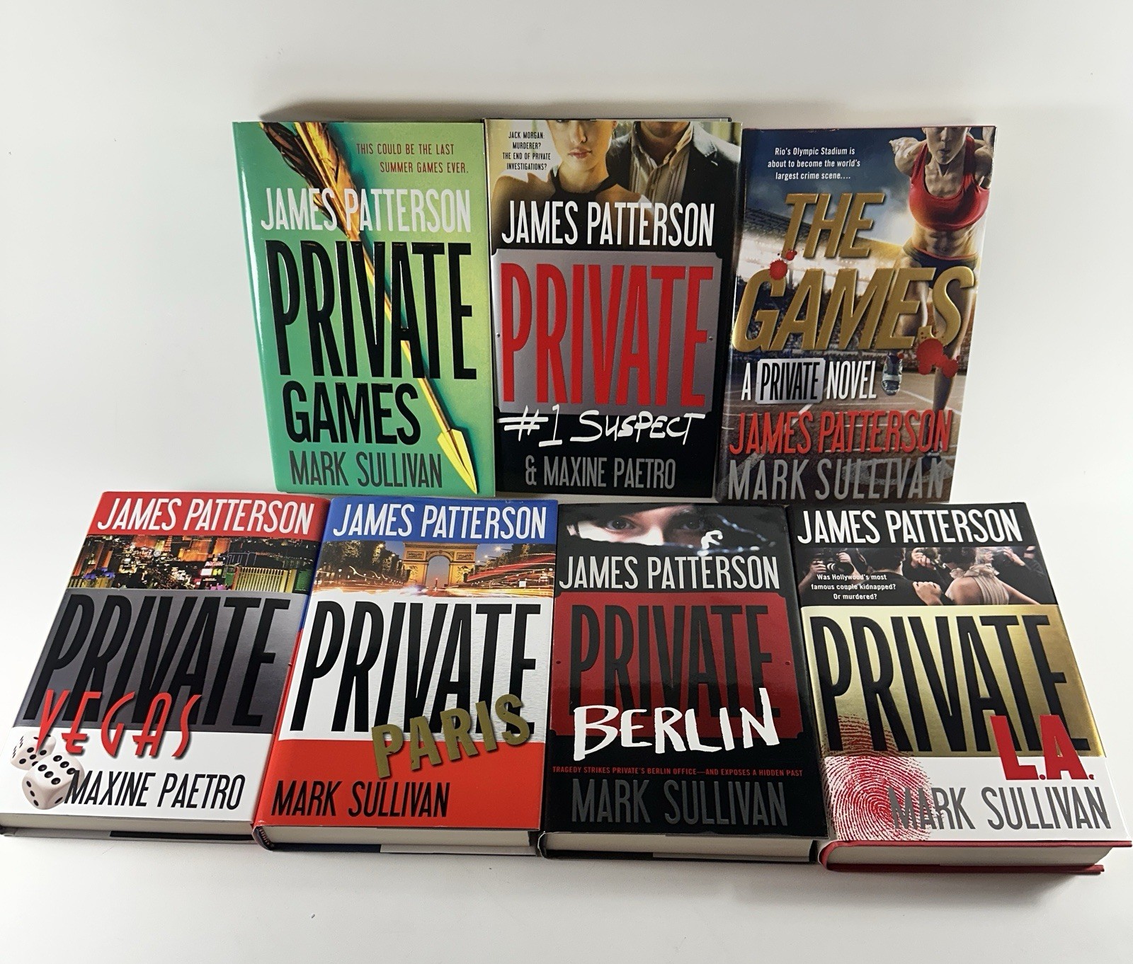 Private Series by James Patterson-7 Hardcover Collection-First Editions Private Series by James Patterson-7 Hardcover Collection-First Editions