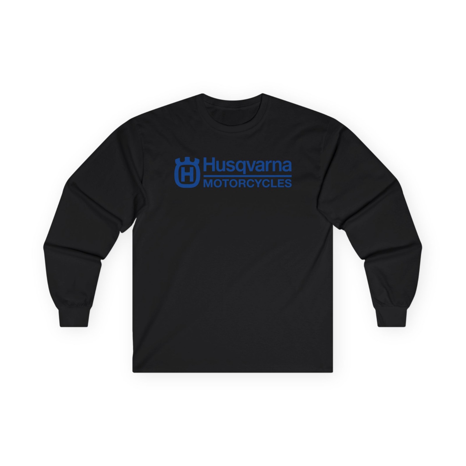 New Tee Husqvarna Motorcycles Logo Men\'s Long Sleeve American issaca T-Shirt