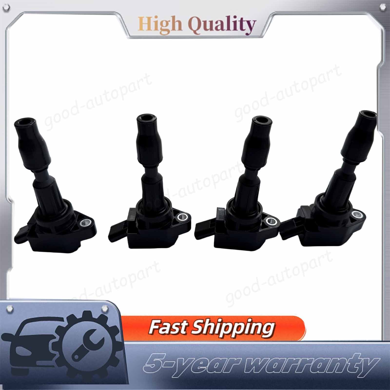 4Pcs Genui OE Engine Ignition Coil  For Genesis Hyundai Kia 2.0L 2.4L 273002GGA0