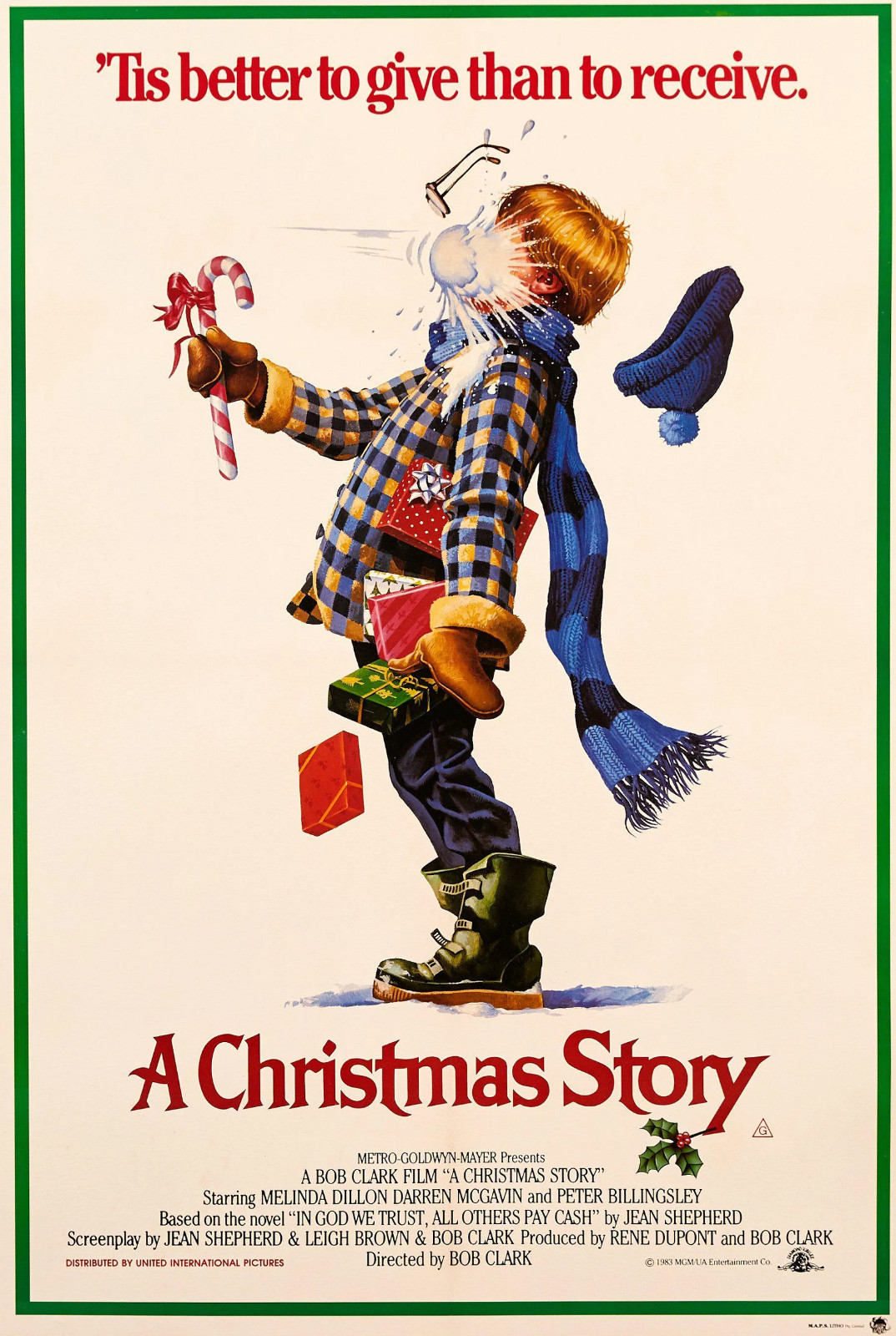A Christmas Story 1983 Classic Holiday Movie Vintage Poster