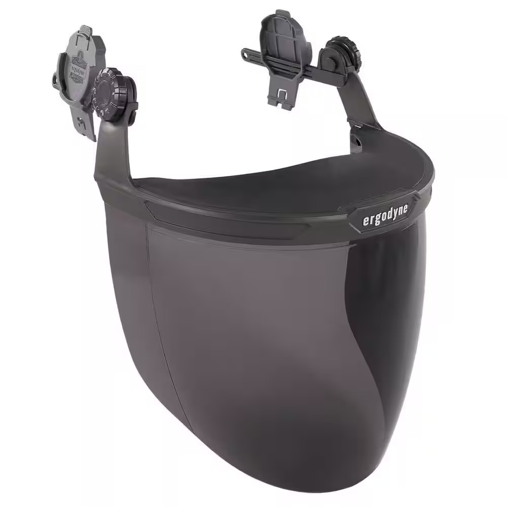 Skullerz 8994 Smoke Anti-Scratch and Anti-Fog Hard Hat Face Shield with Adapter