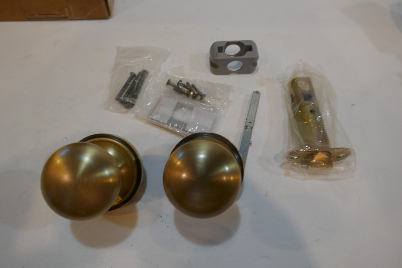 Nostalgic WareHouse Antique Brass New York Knob w   Classic Rosette Passage Set
