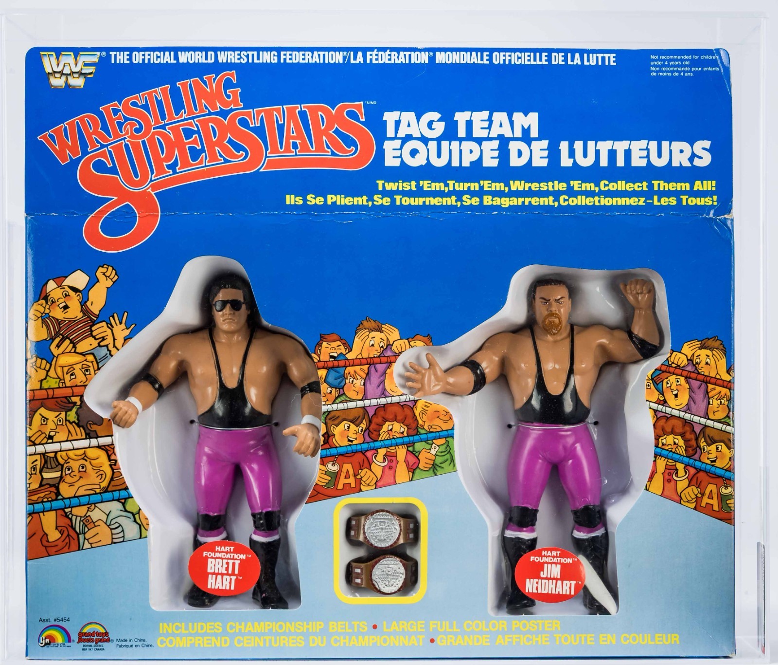 1986 WWF *HOLY GRAIL* LJN Hart Foundation FACTORY SEALED red label AFA 75 85 85