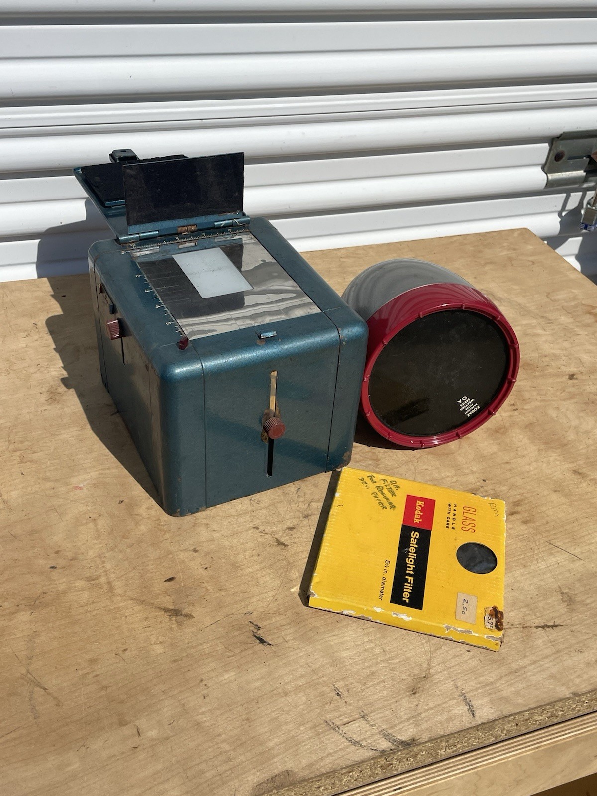 VTG Airequipt Photocrat Contact Printer Light Box Blue Repurpose Lamp & Extras VTG Airequipt Photocrat Contact Printer Light Box Blue Repurpose Lamp & Extras