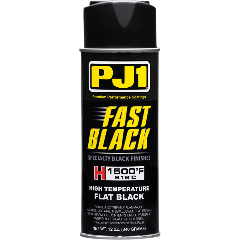 PJ1/VHT FAST BLACK High Temperature Paint 1,500F - Flat Black | 12 oz | 16-HIT