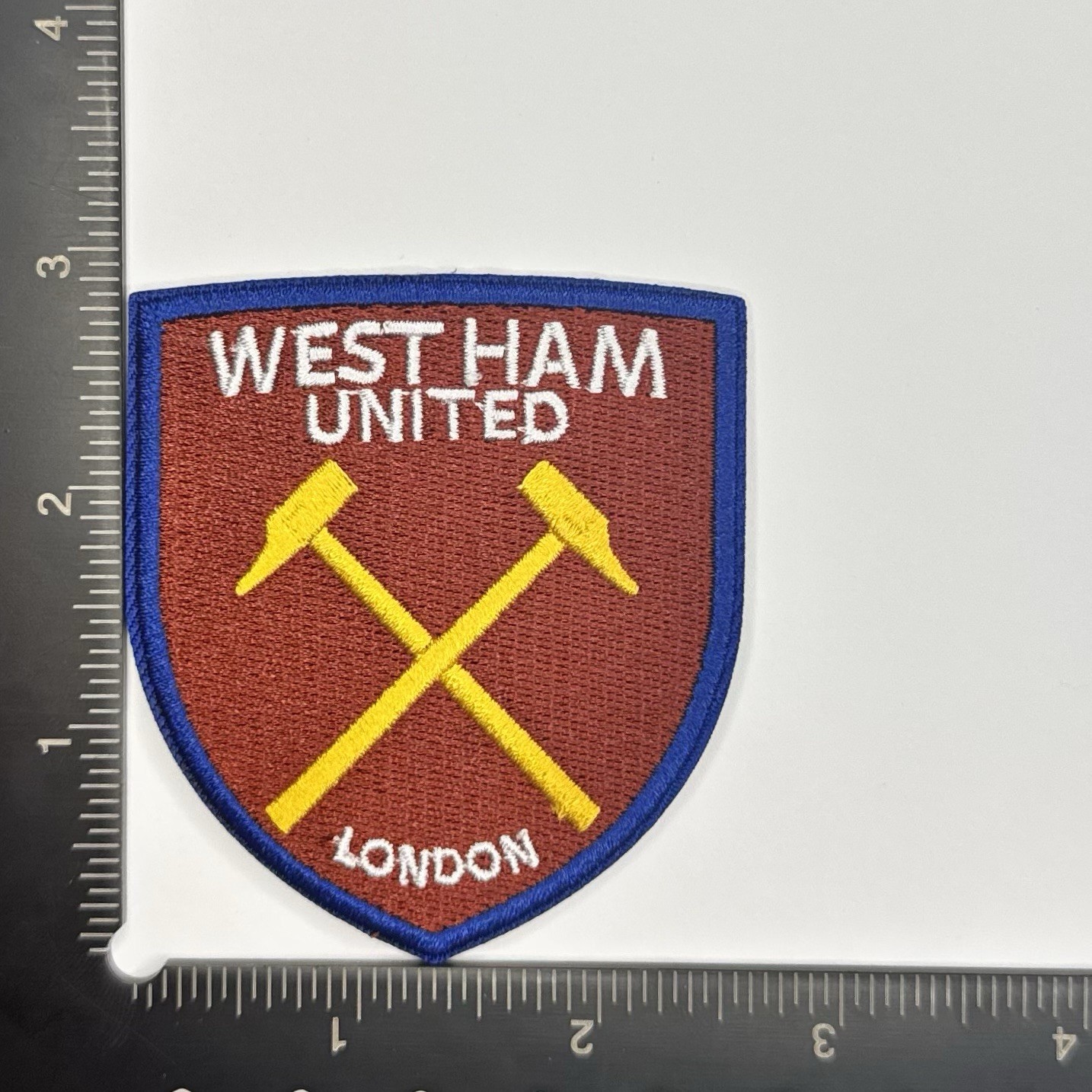Westham United Embroidered Iron On Patch EPL English Premier League Soccer ￼
