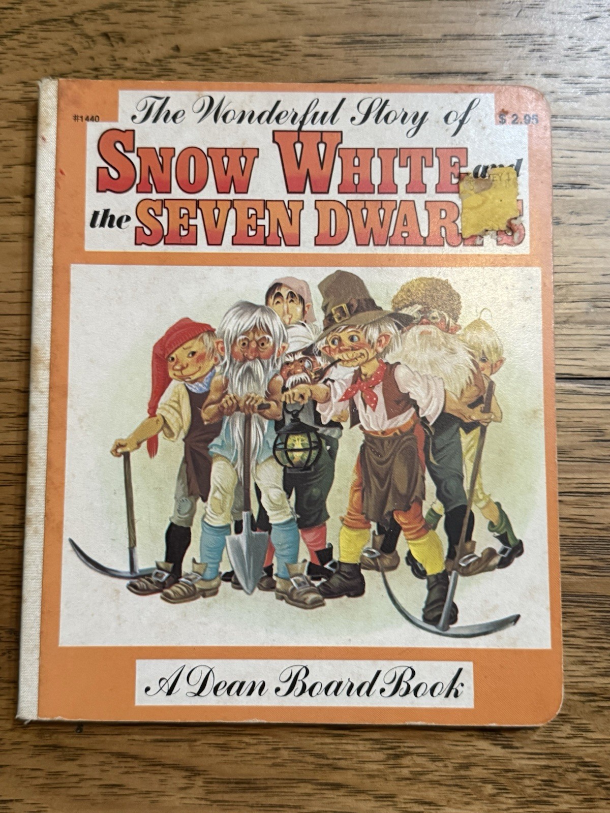 Vintage 1979 Snow White & the Seven Dwarfs Dean Board Book Vintage 1979 Snow White & the Seven Dwarfs Dean Board Book
